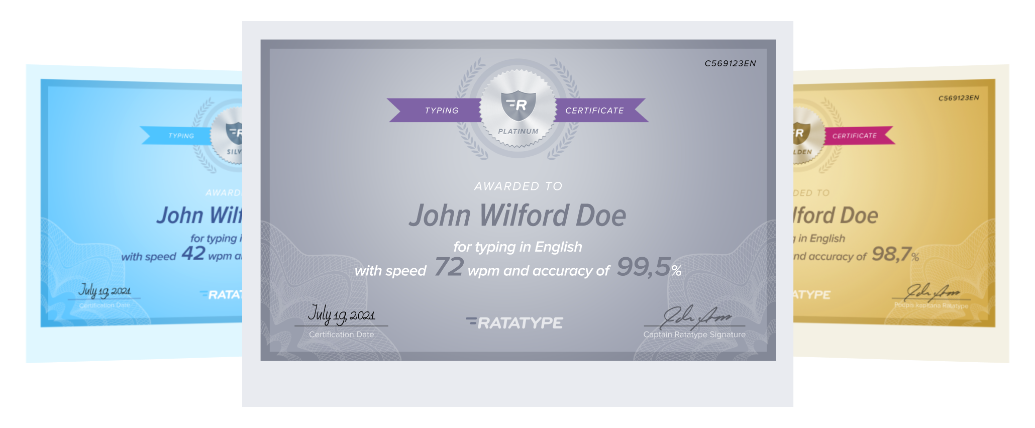 Typing test online ️ Get your certificate for free Ratatype